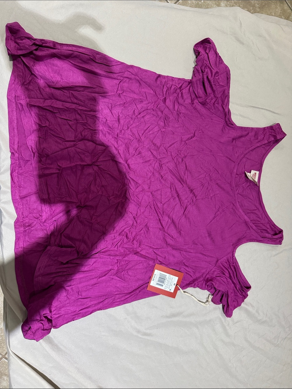 Mossimo Supply Co. Magenta Scoop Neck Tank Top